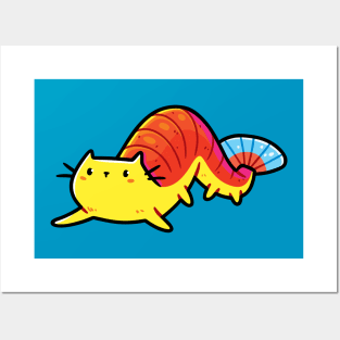 Shrimp Cat Posters and Art